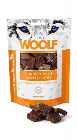 Woolf Przysmak dla psa Chicken with Carrot Bites 100g