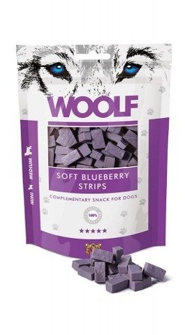Woolf Przysmak dla psa Soft Blueberry Strips 100g