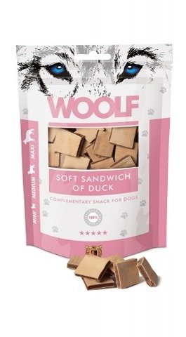 Woolf Przysmak dla psa Soft Sandwich of Duck 100g