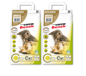 Żwirek Super Benek Corn Cat Golden PAKIET 2x7L