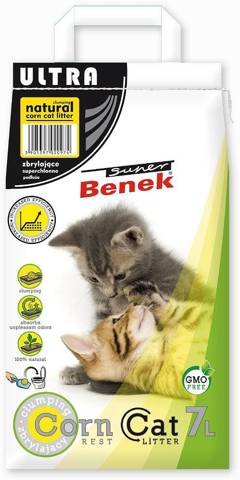 Żwirek Super Benek Corn Cat Ultra Naturalny 7l