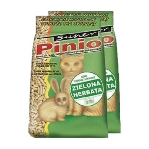 Żwirek Super Pinio Zielona herbata 2x10l