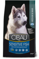 Farmina CIBAU Sensitive Fish dla dorosłych psów ras średnich i dużych 12kg + 2kg